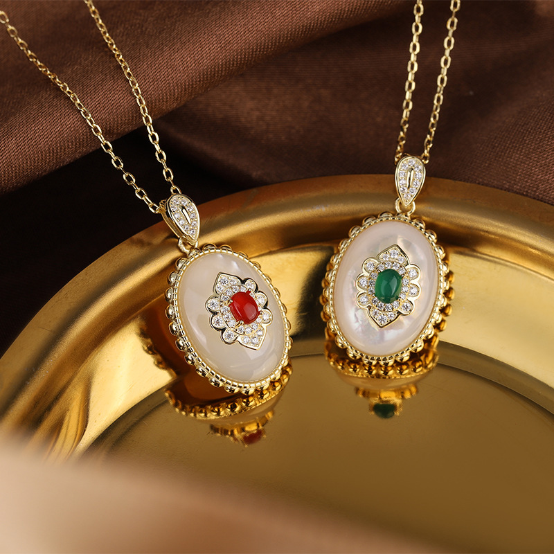 Birth Flower Necklace - Pendentif de fleur de luxe pour