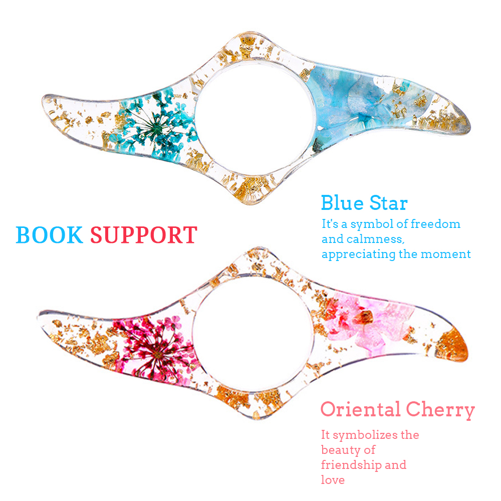 Dried Flower Bookmark - Support de livre de pouce de