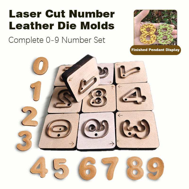 Monogram Keychain Leather - Moule de découpe artisanal en cuir