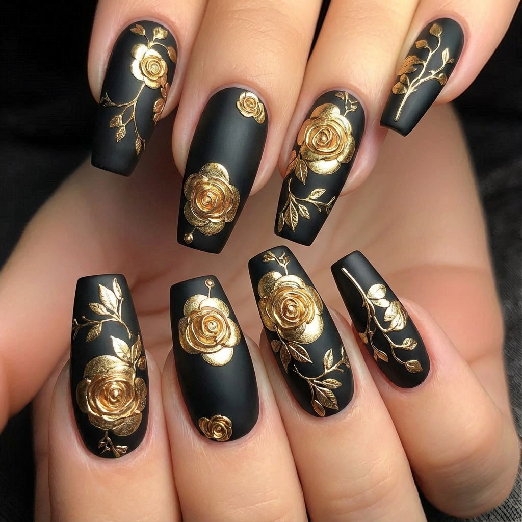 Pressed Flower Art - Faux ongles 3D pour femmes et
