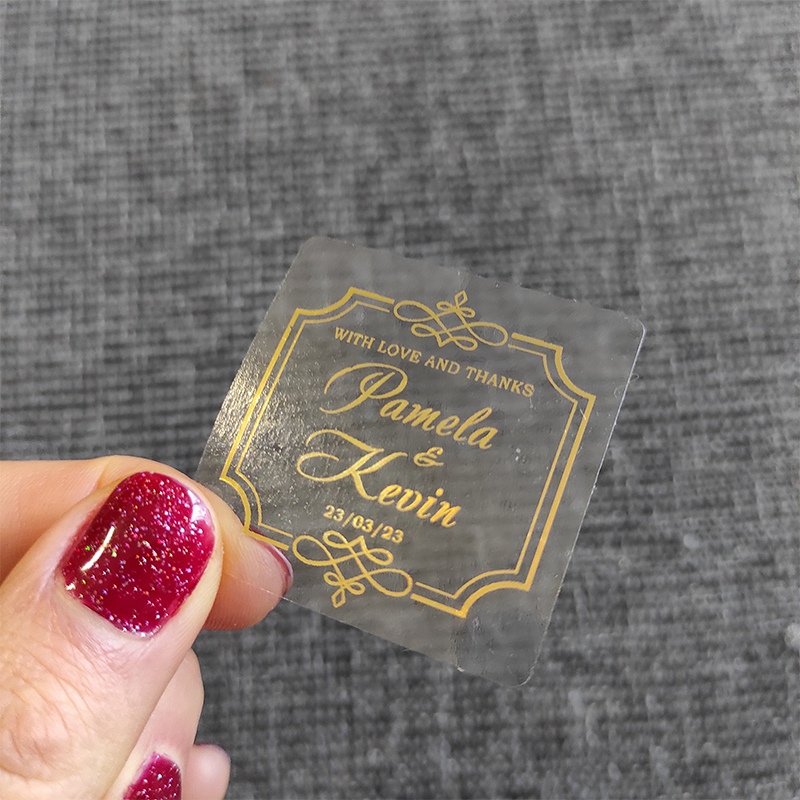 Personalised Candle Label - Étiquettes autocollantes transparentes personnalisées en feuille