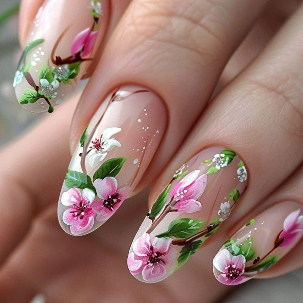 Pressed Flower Art - Fausse presse d'amande courte avec colle