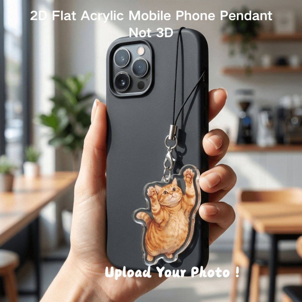 Pet Portrait Custom - Cordon de téléphone personnalisé avec photo