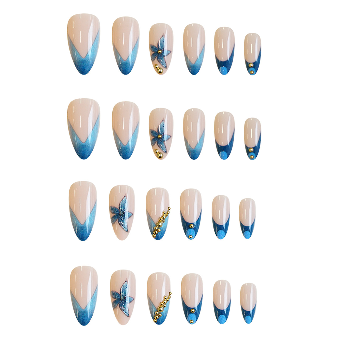 Faux ongles nude avec motif fl - Pressed Flower Art avis et prix