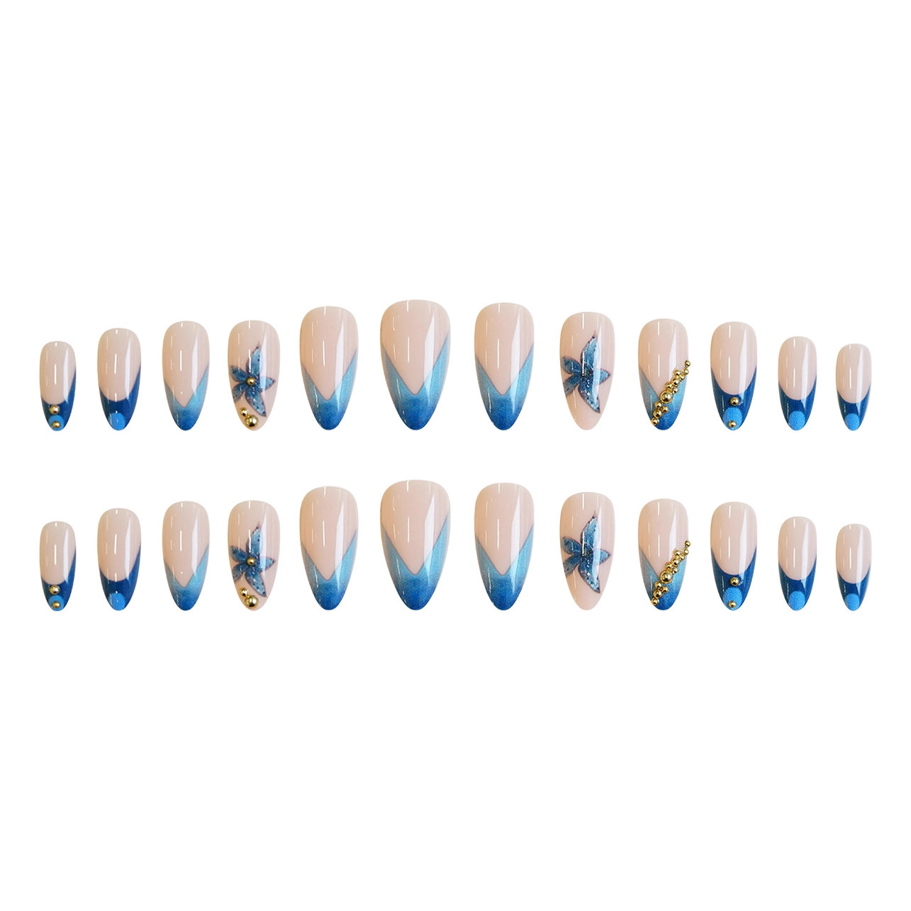 Faux ongles nude avec motif fl - Pressed Flower Art avis et prix
