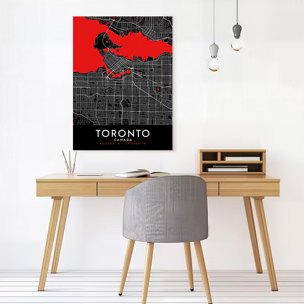 Affiche murale sur toile Toron - Custom Map Poster avis et prix