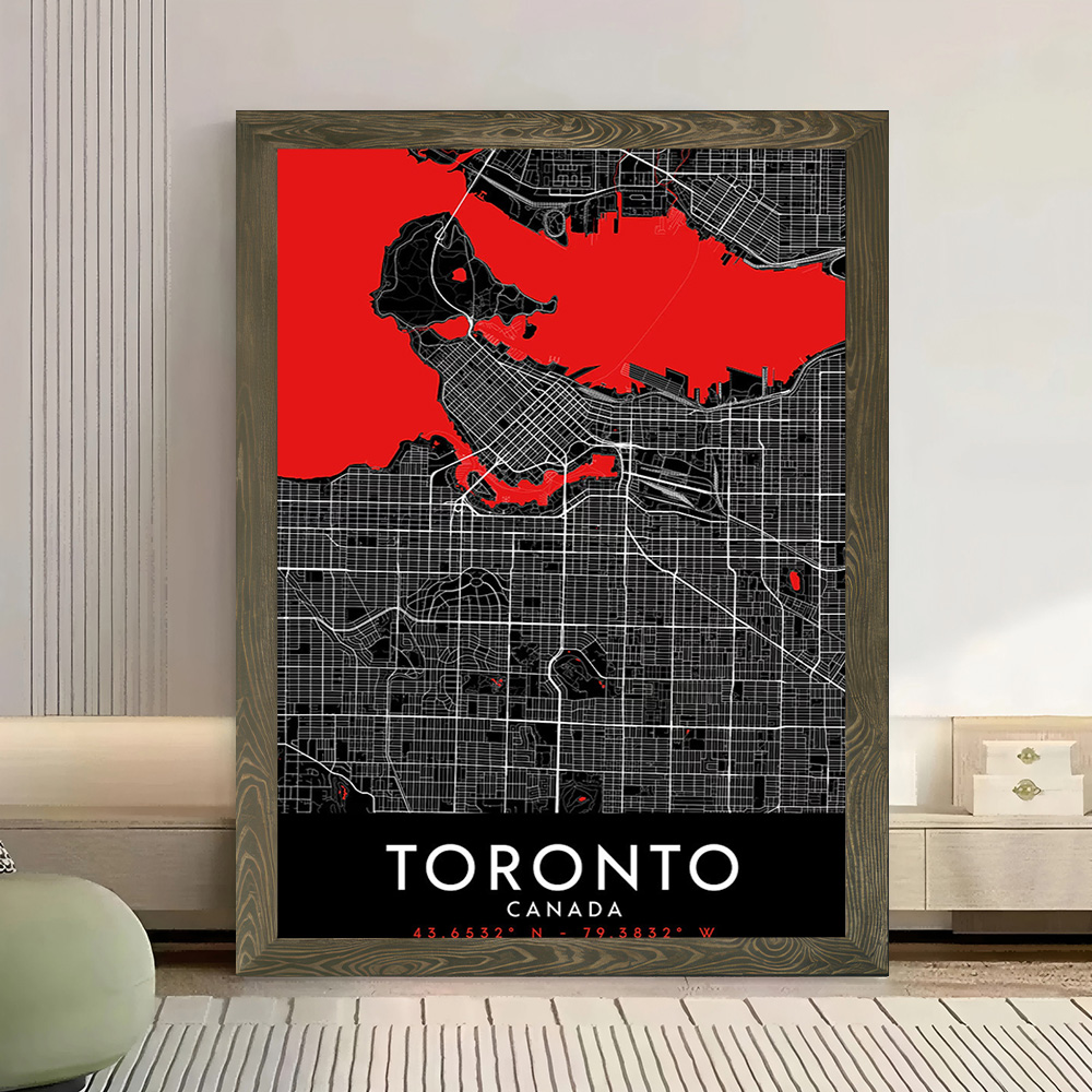 Affiche murale sur toile Toron - Custom Map Poster avis et prix