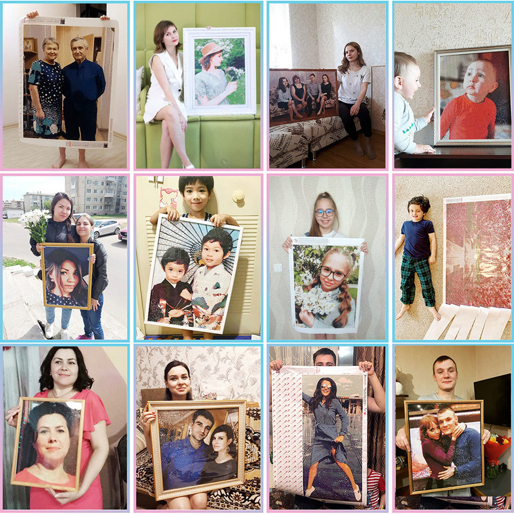 HUACAN diamant mosaïque Photo  - Photo Mosaic Print avis et prix