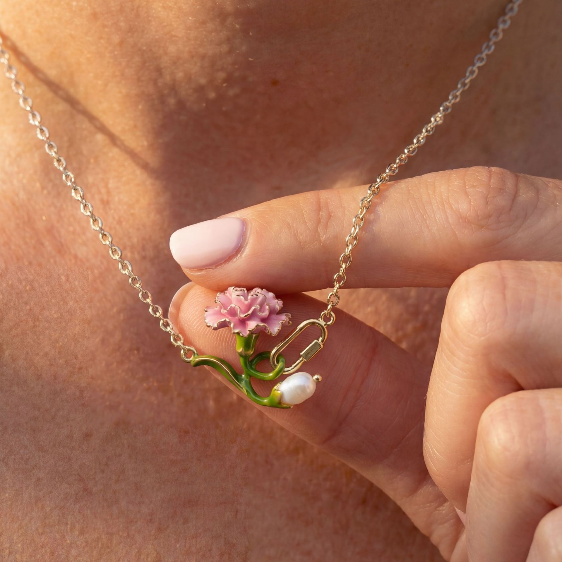 Collier fleur de naissance 12  - Birth Flower Necklace avis et prix