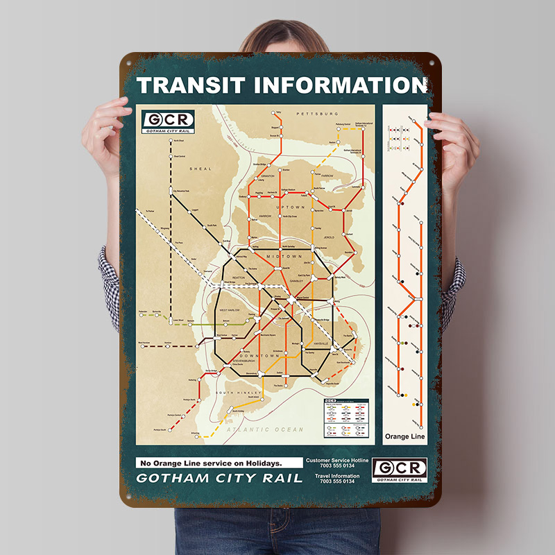 Affiche imprimée de carte de l - Custom Map Poster avis et prix