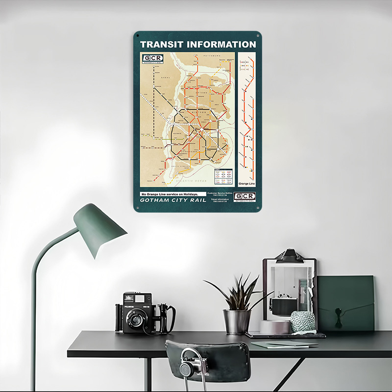 Affiche imprimée de carte de l - Custom Map Poster avis et prix