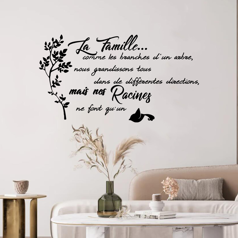 Autocollant mural arbre oiseau - Family Tree Print avis et prix