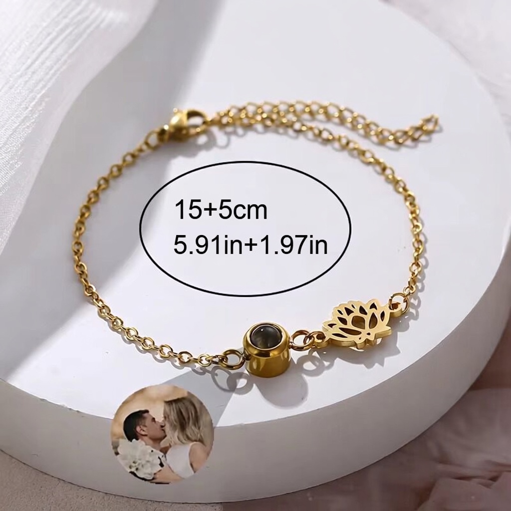 Bracelet personnalisé avec pho - Birth Flower Necklace avis et prix