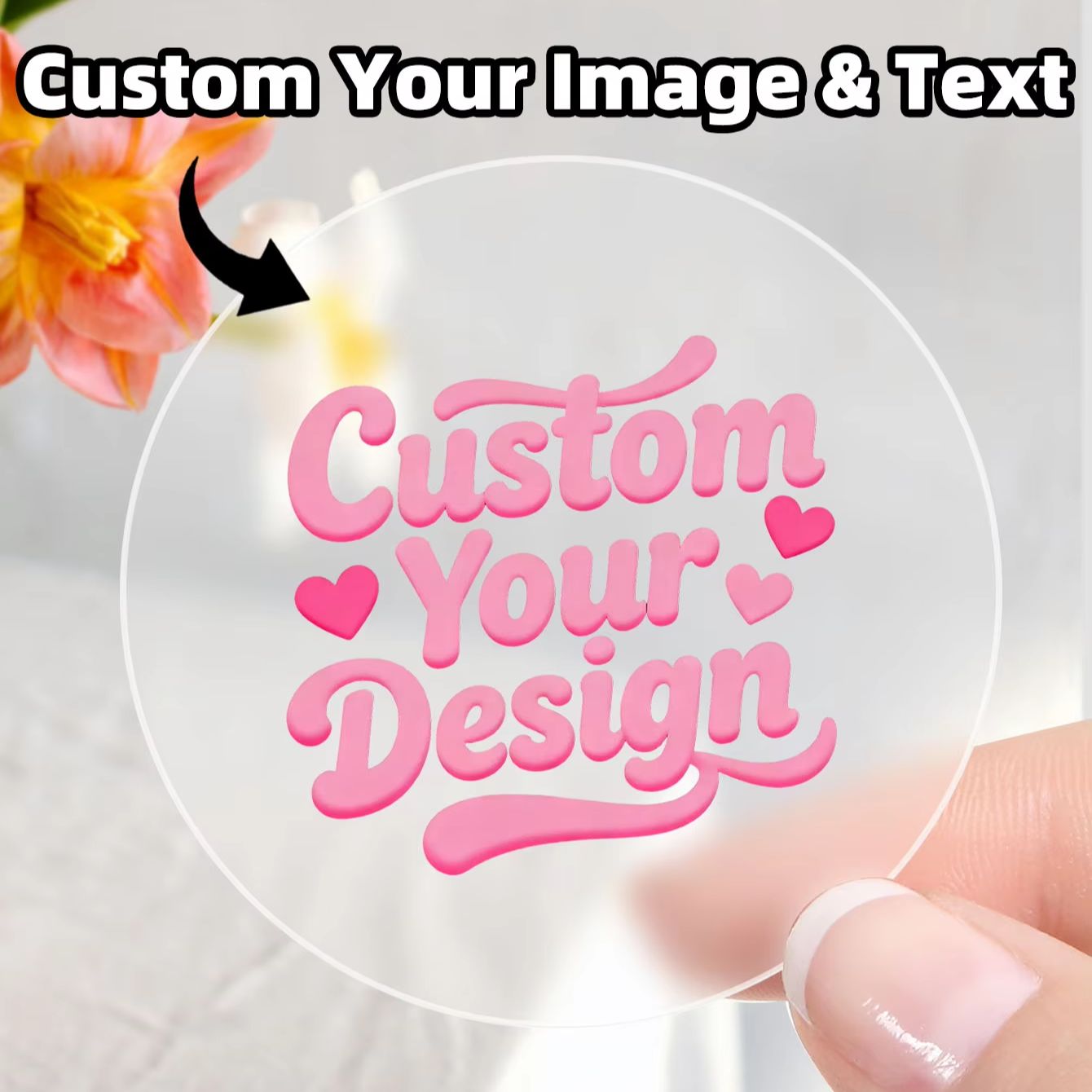 Autocollants ronds transparent - Personalised Candle Label avis et prix