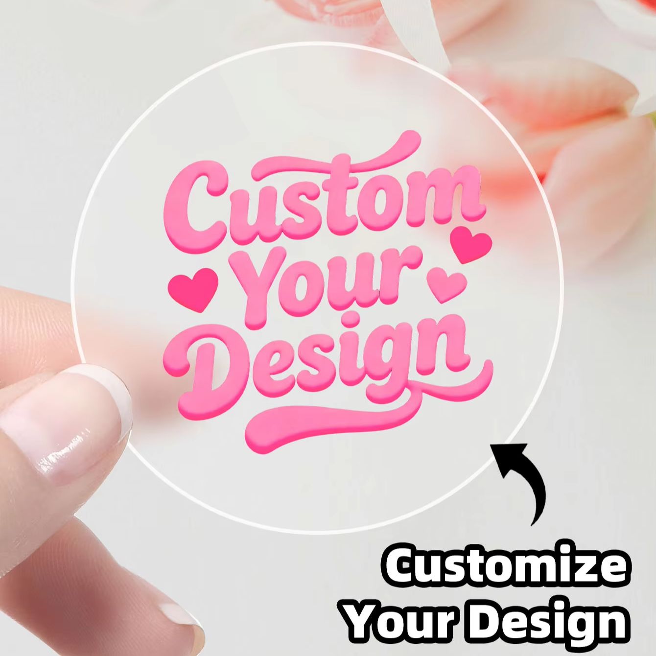 Autocollants ronds transparent - Personalised Candle Label avis et prix